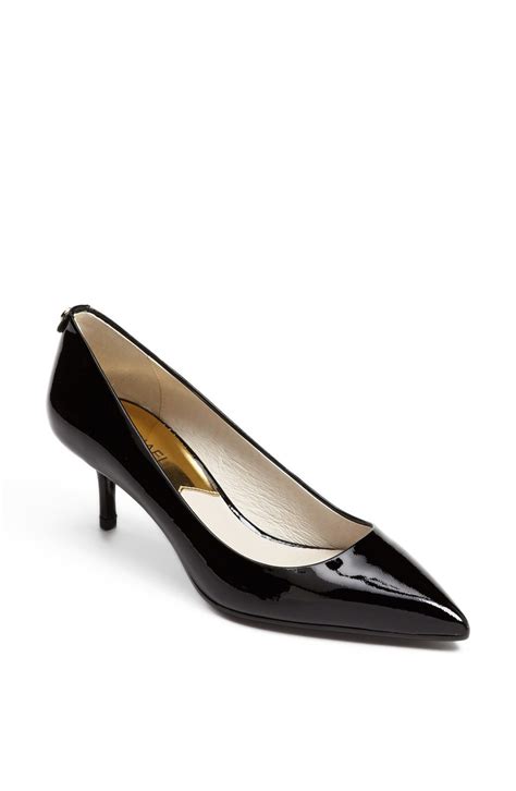 michael kors page shoes high heels|Michael Kors black kitten heels.